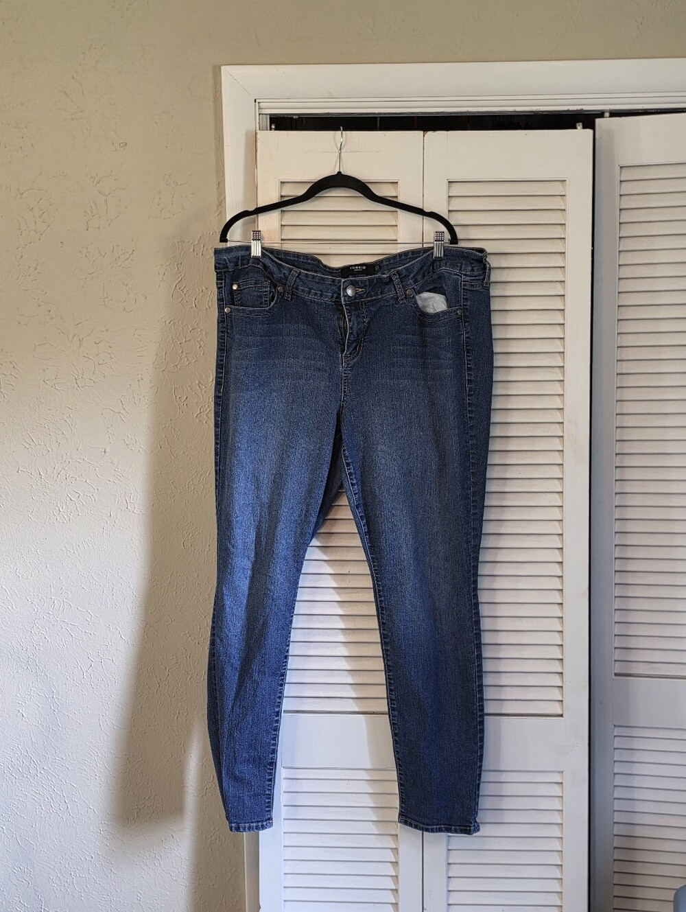 Torrid Denim Skinny Jeans Size 22R Dark Wash Stretch Plus Size